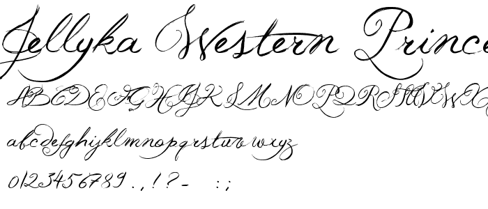 Jellyka Western Princess font